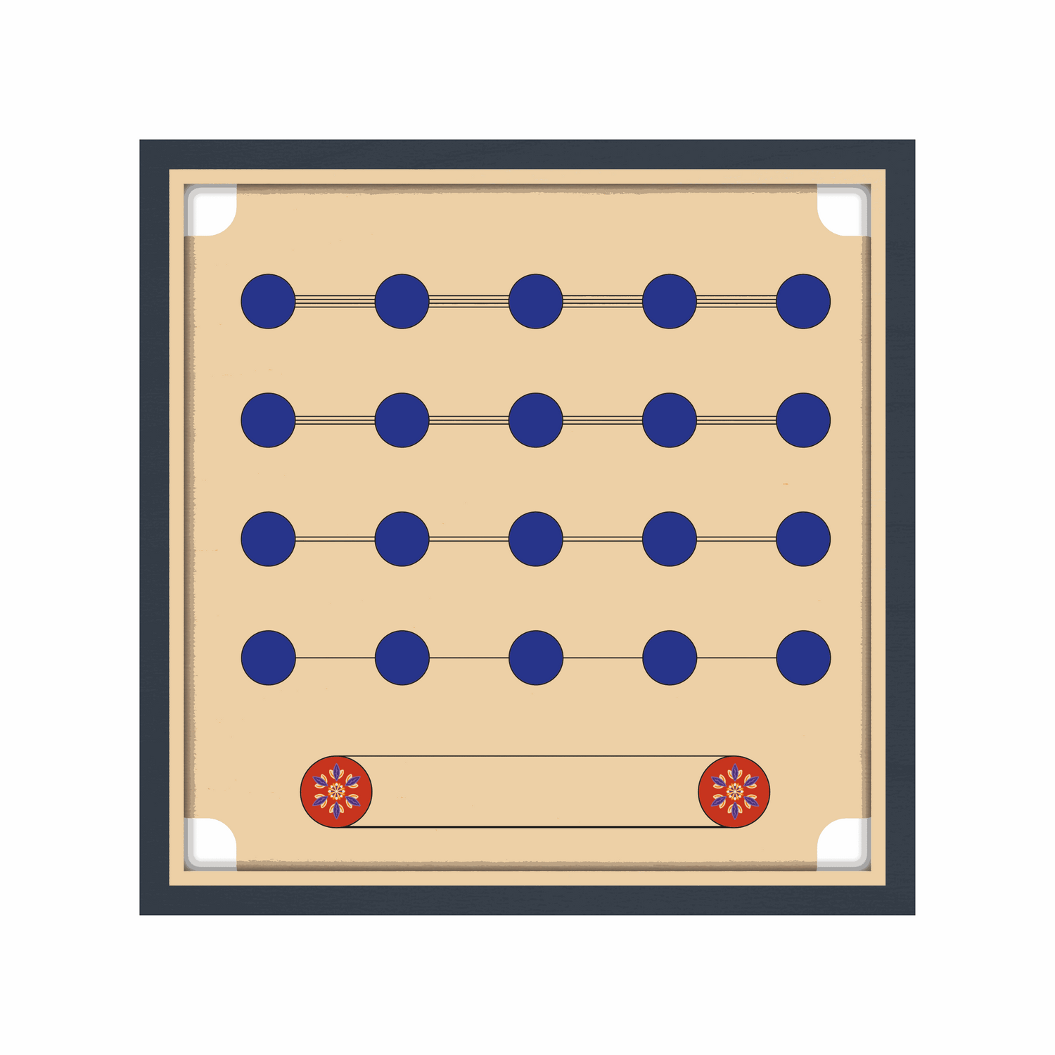 Queen Carrom - To Go Deluxe