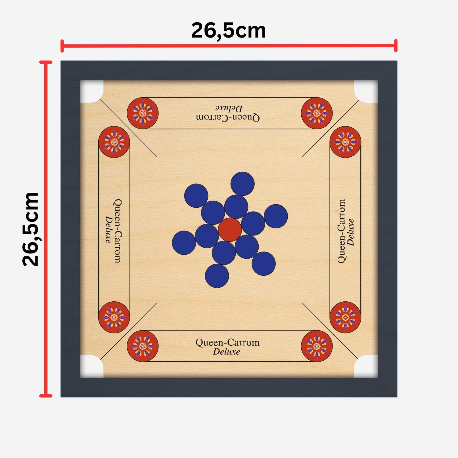 Queen Carrom - To Go Deluxe