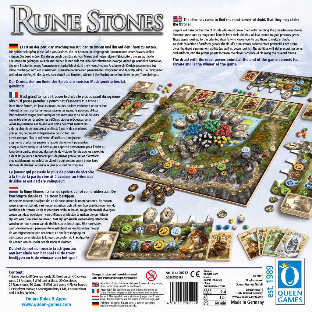 Graphic of back of Rune Stones - Basegame game box.