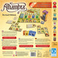 Graphic of back of Alhambra "Revised Edition" game box.