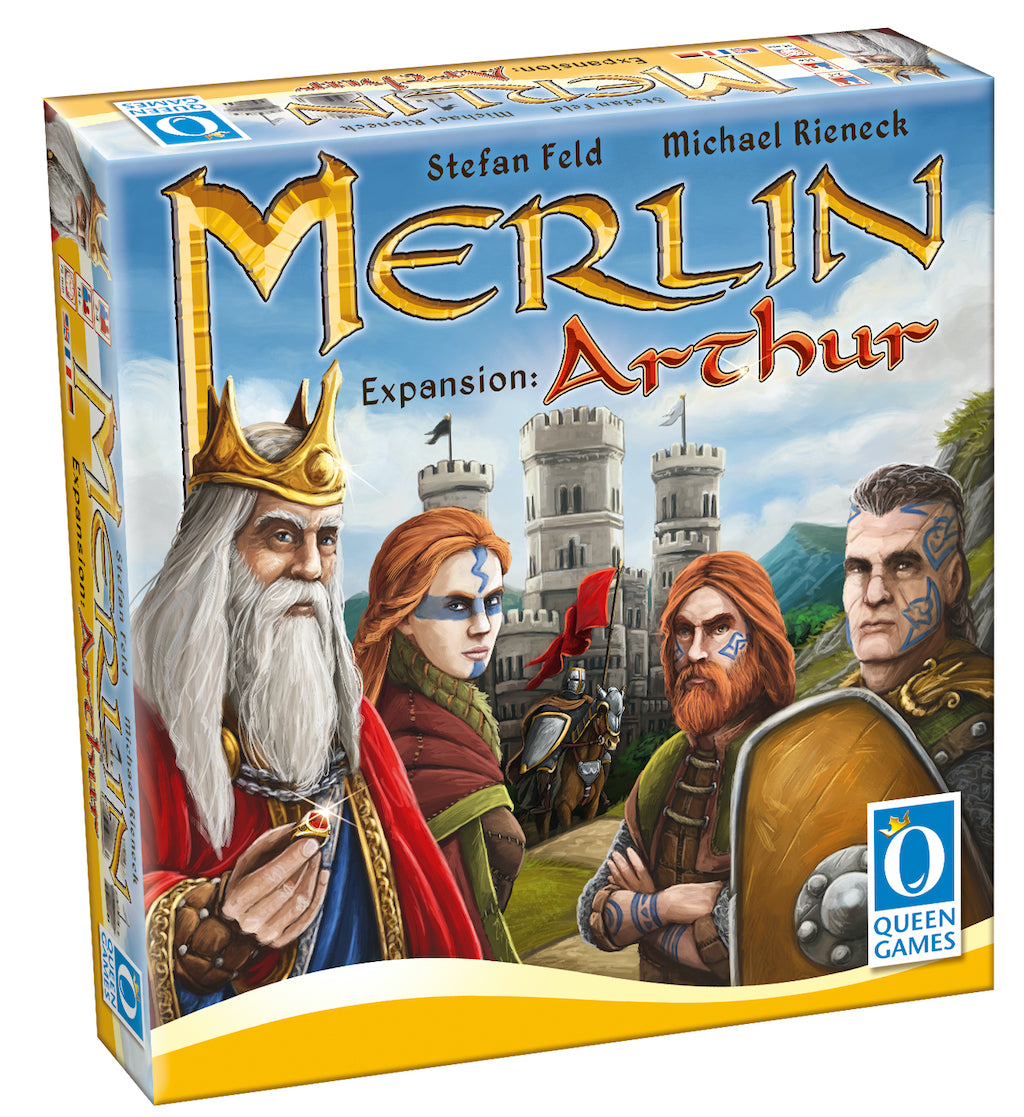 3D graphic of the Merlin - Expansion 1 game box.
