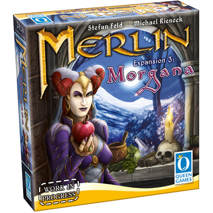 3D graphic of the Merlin - Expansion 3 game box.